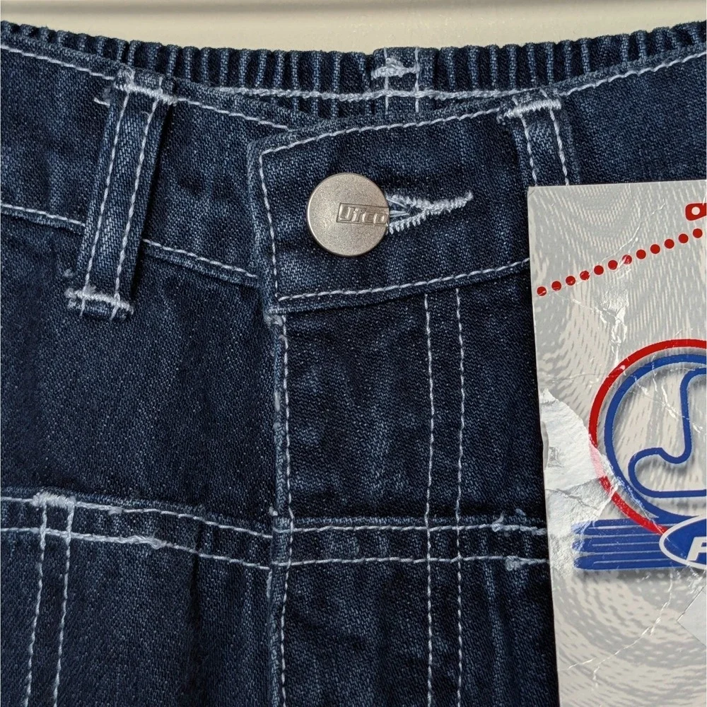 Vintage Joey Fresco 90s Wide‎ Leg Skateboarding Cargo Denim Jeans Youth Size 8